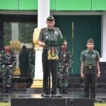 Korem 132 Tdl Gelar Upacara Bendera Mingguan, Tumbuhkan Jiwa Patriotisme Dan Kedisiplinan Prajurit